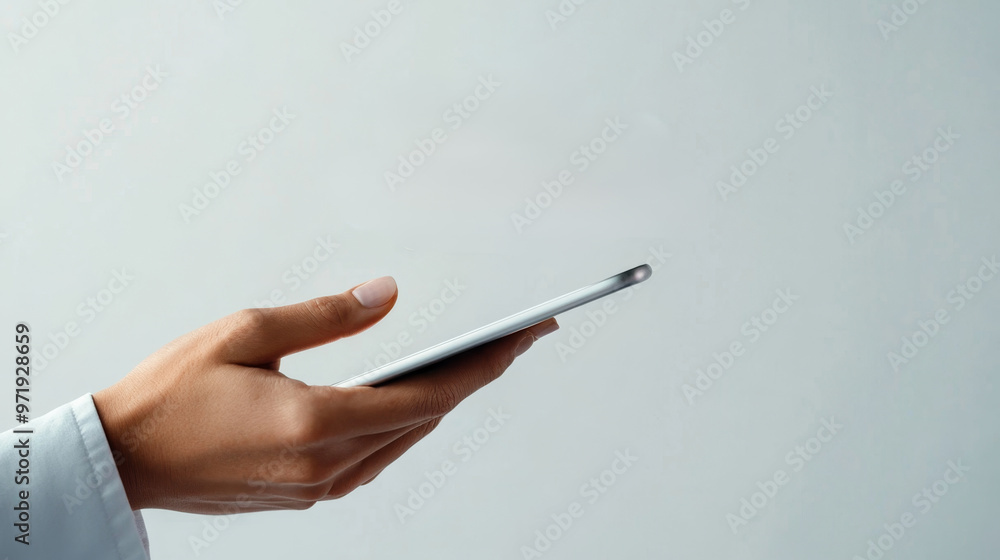 A close up of hand holding tablet, showcasing modern technology and digital interaction. sleek design emphasizes devices functionality and user engagement A close up of hand holding tablet, showcasing modern technology and digital interaction. sleek design emphasizes devices functionality and user engagement