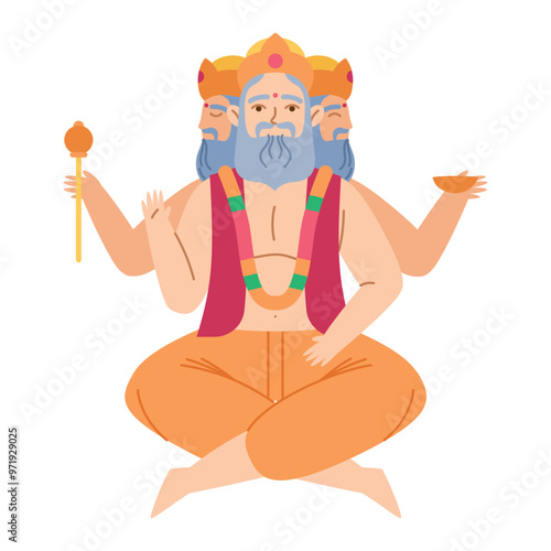 brahma creation god from hinduism religion