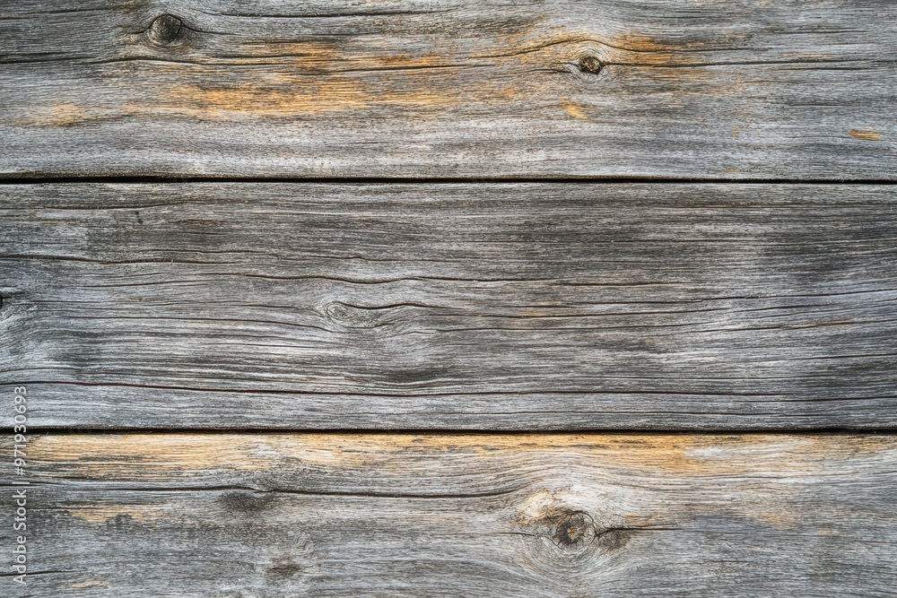 Weathered Wooden Planks with Knots and Grain Patterns Weathered Wooden Planks with Knots and Grain Patterns
