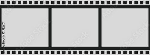 Blank film strip representing memories and cinema history