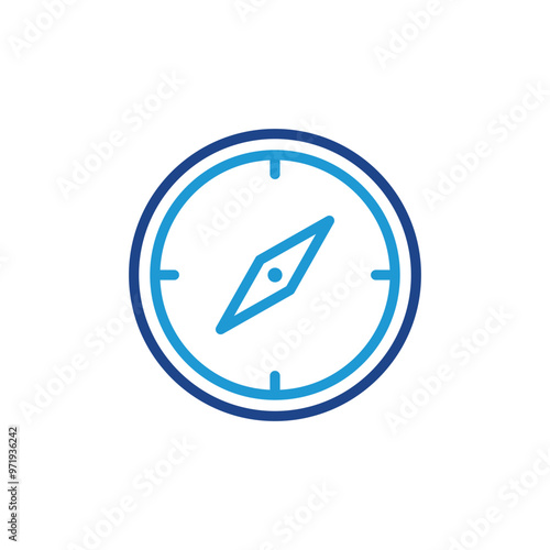 Free Download Compass icon, Compass sign vector - GFXLoad