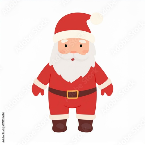 santa claus illustration isolated on white