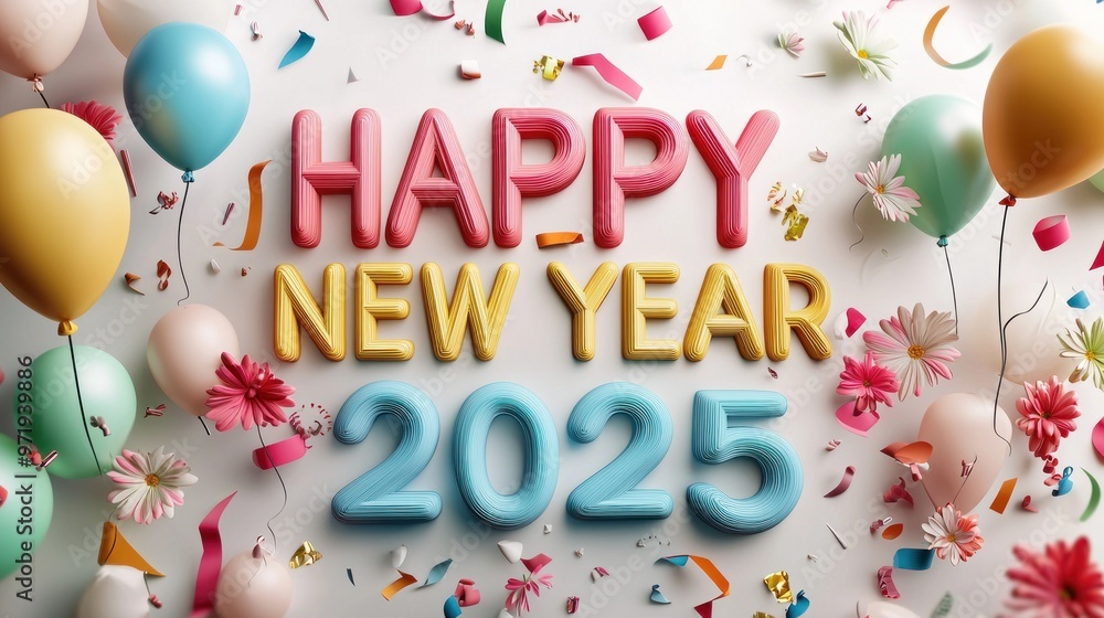 Happy New Year 2025,Generative AI Happy New Year 2025,Generative AI