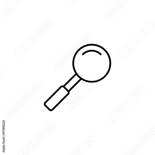 Optical icon.magnify vector flat linear illustration for web and app..eps