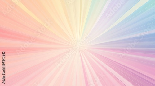 Abstract Pastel Radiating Stripes Background