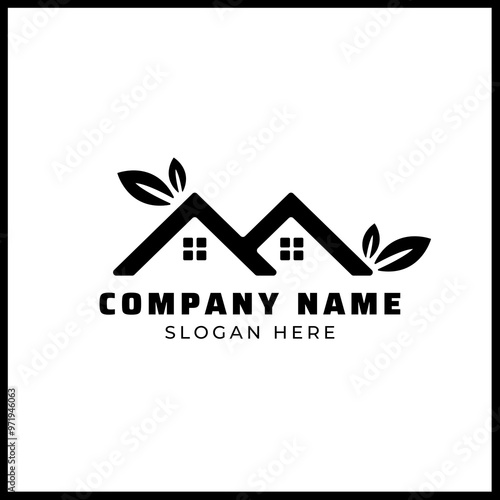 simple logo with a housing theme