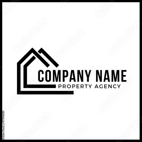 simple logo with a housing theme