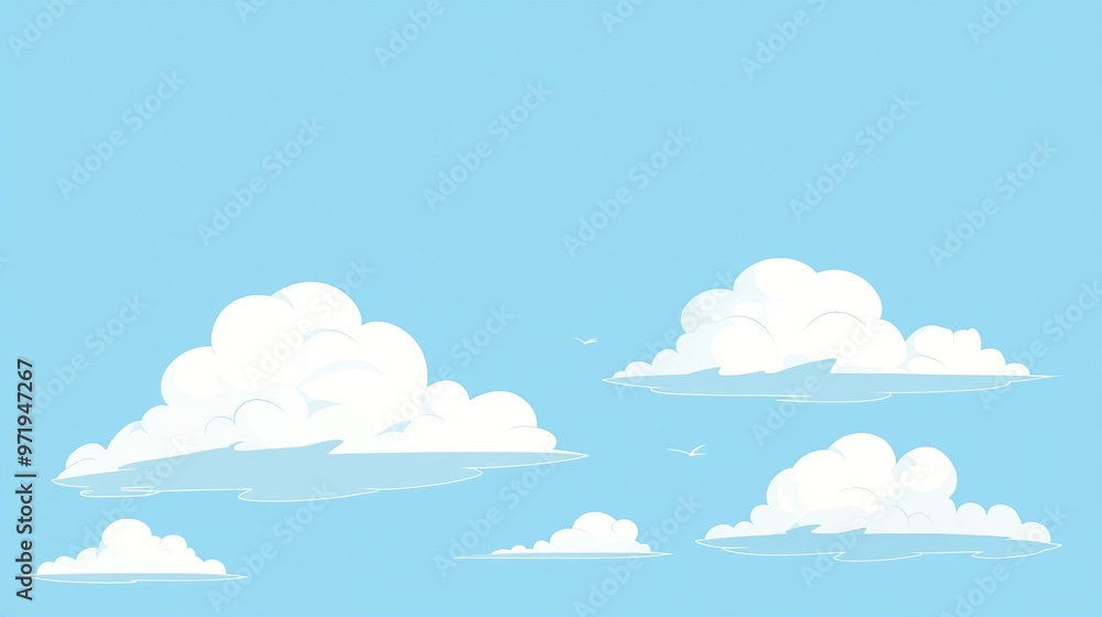 White Fluffy Clouds in a Blue Sky White Fluffy Clouds in a Blue Sky