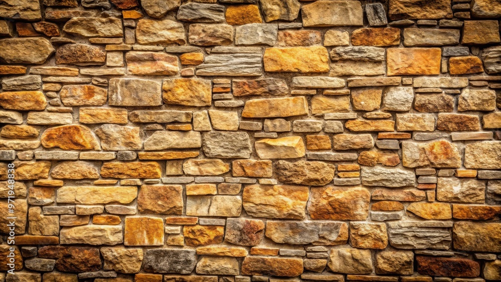 Fototapeta premium Rough textured stone wall background, texture, background, masonry, architecture, construction, rugged, solid, strong