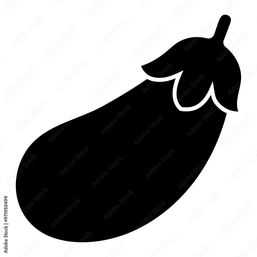 茄子のシルエットアイコン