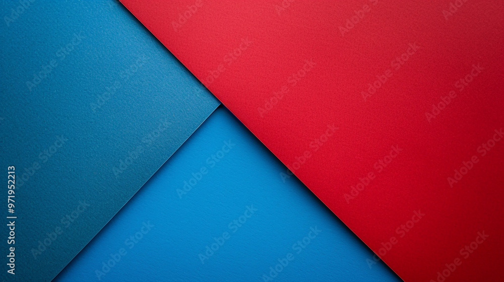 Abstract Composition of Red and Blue Geometric Shapes. Abstract art featuring overlapping red and blue geometric shapes creating a modern, vibrant composition. Abstract Composition of Red and Blue Geometric Shapes. Abstract art featuring overlapping red and blue geometric shapes creating a modern, vibrant composition.