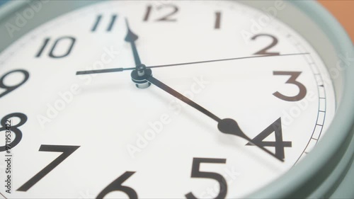 Wallpaper Mural Close-up Time Lapse Wall clock Startime 11.15 am. Torontodigital.ca