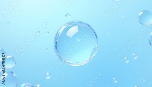 Wallpaper Mural  Ethereal Bubbles in a Blue Sky Torontodigital.ca