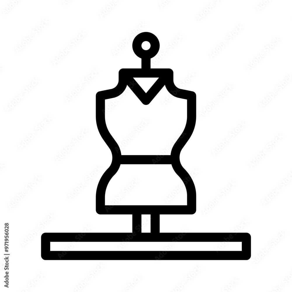 model stand line icon model stand line icon