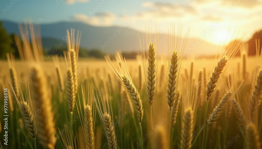 Obraz premium Harvesting the golden bounty of natures fields