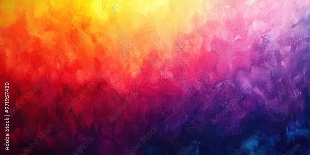 Abstract Colorful Gradient with Brushstrokes