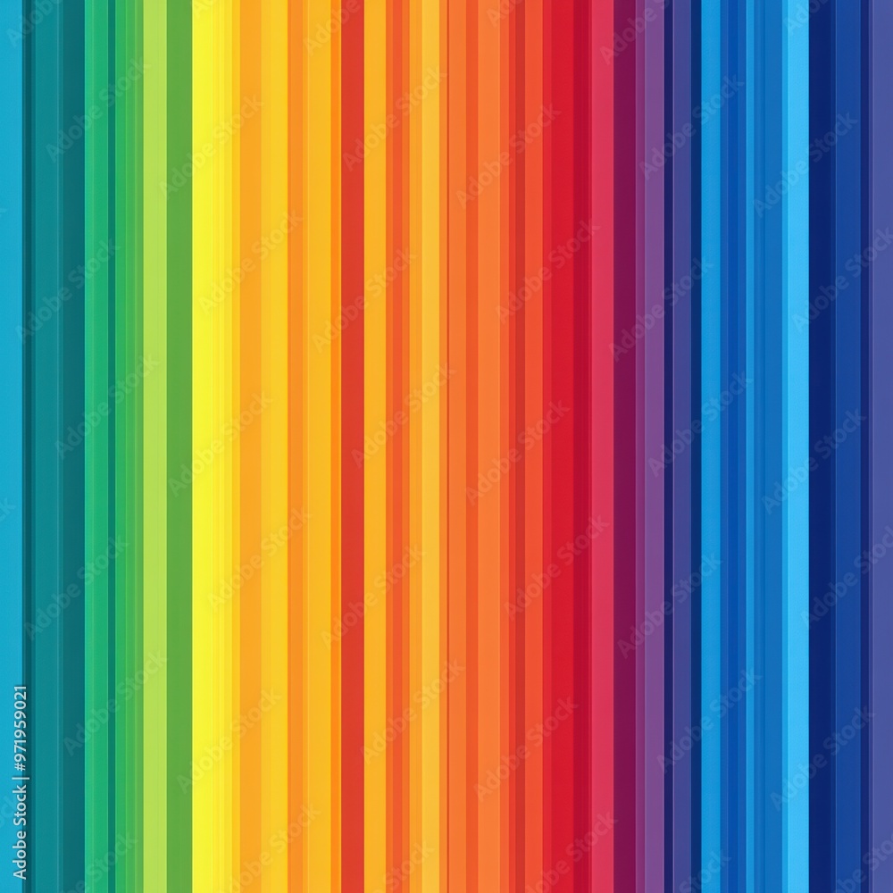 Abstract Rainbow Stripe Pattern with Vertical Lines Abstract Rainbow Stripe Pattern with Vertical Lines