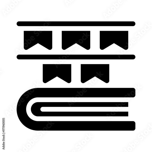 book fair glyph icon