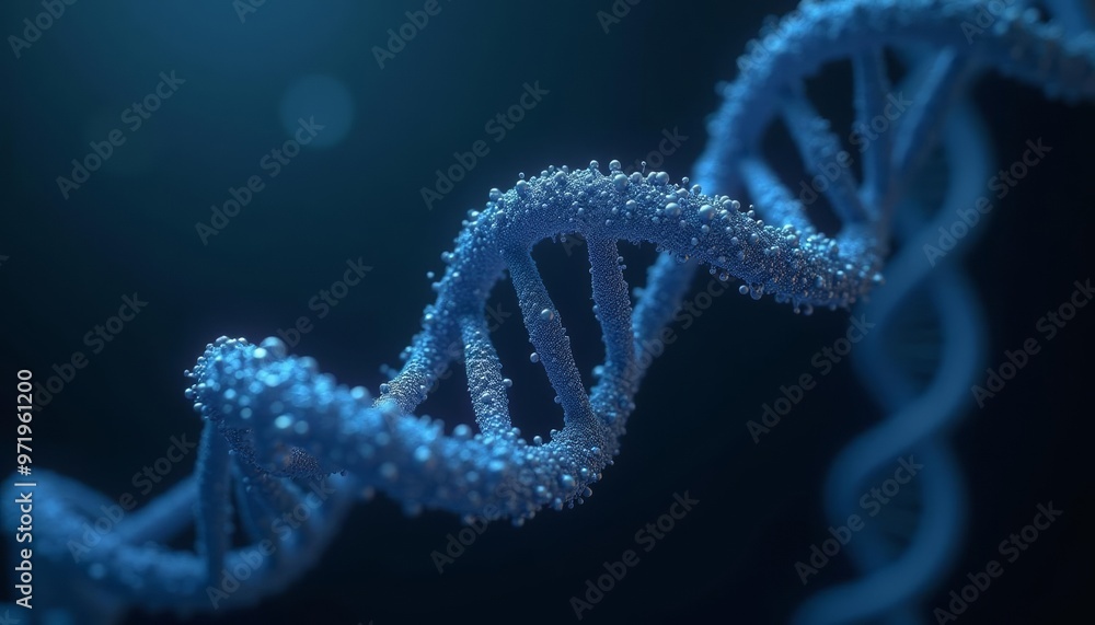 Illuminated DNA double helix structure in 3D Illuminated DNA double helix structure in 3D