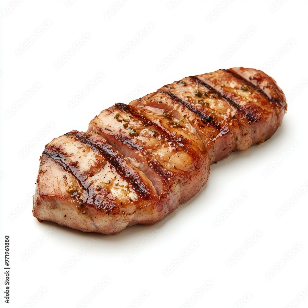 pork tenderloin isolated on white background. pork tenderloin isolated on white background.