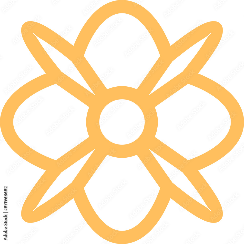 Flower Line Art Icon