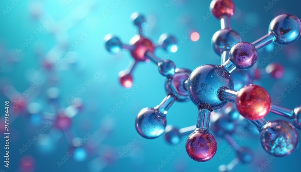 Molecular marvels A closeup of a complex chemical structure Molecular marvels A closeup of a complex chemical structure