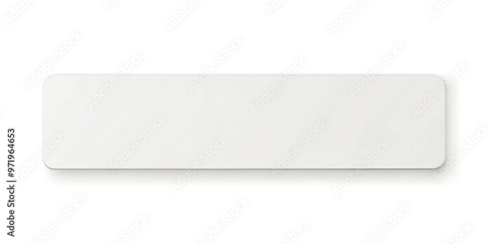 White wide flat horizontal rectangle blank box from low angle White wide flat horizontal rectangle blank box from low angle