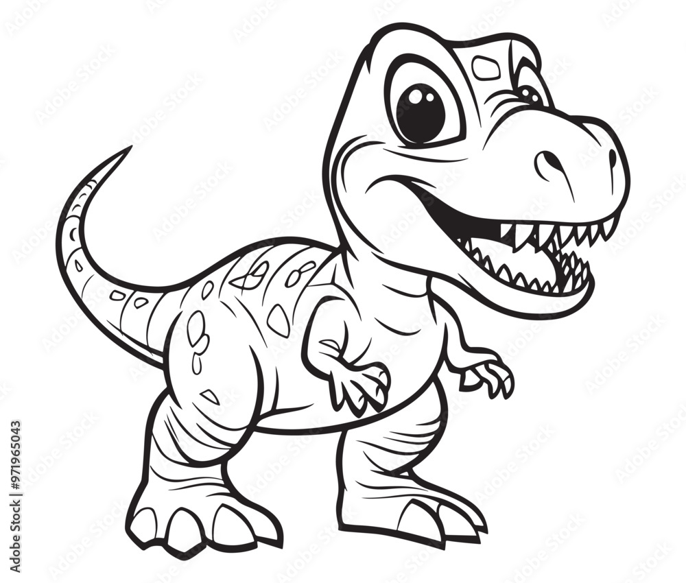 Fototapeta premium Tyrannosaurus rex dinosaur vector dinosaur illustration