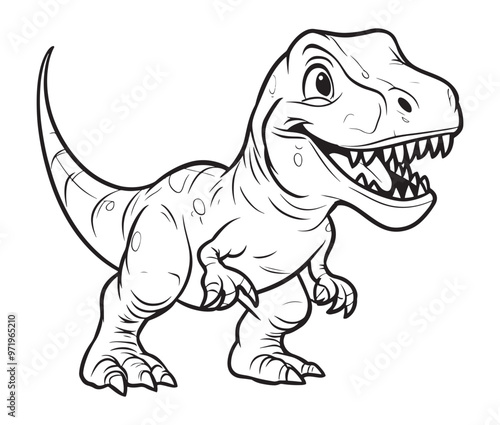 Tyrannosaurus rex dinosaur vector dinosaur illustration