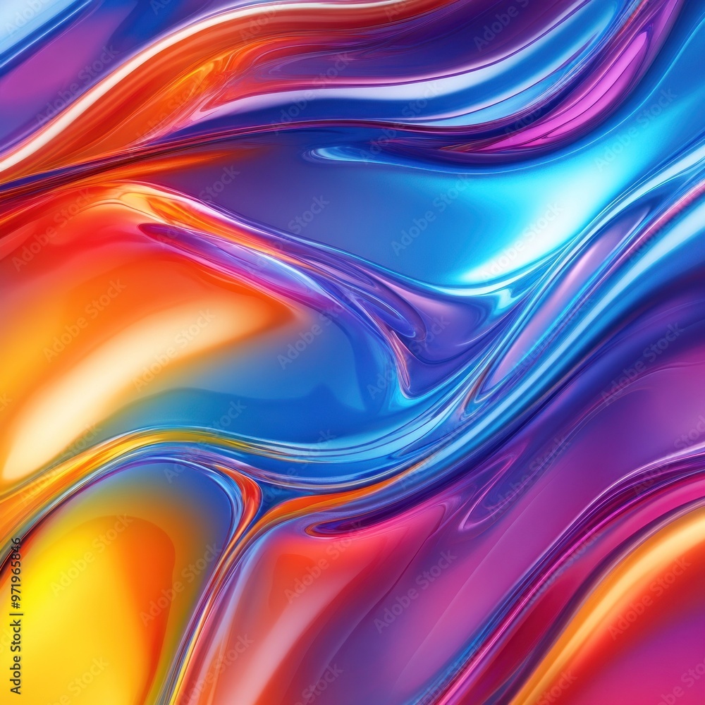 Abstract Swirling Vibrant Color Background Abstract Swirling Vibrant Color Background