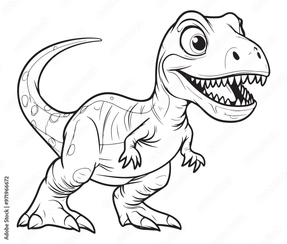 Naklejka premium Tyrannosaurus rex dinosaur vector dinosaur illustration