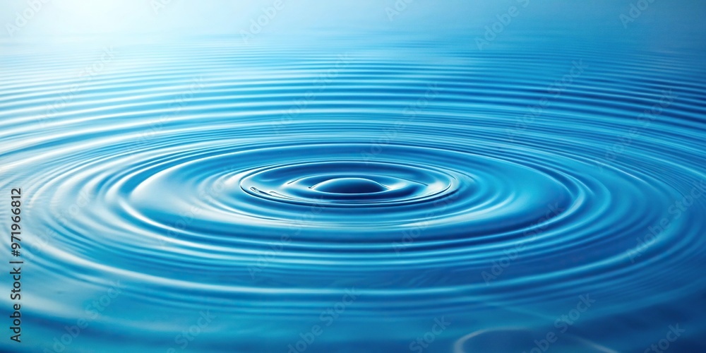 Wide-angle light blue water background with ripples and waves Wide-angle light blue water background with ripples and waves