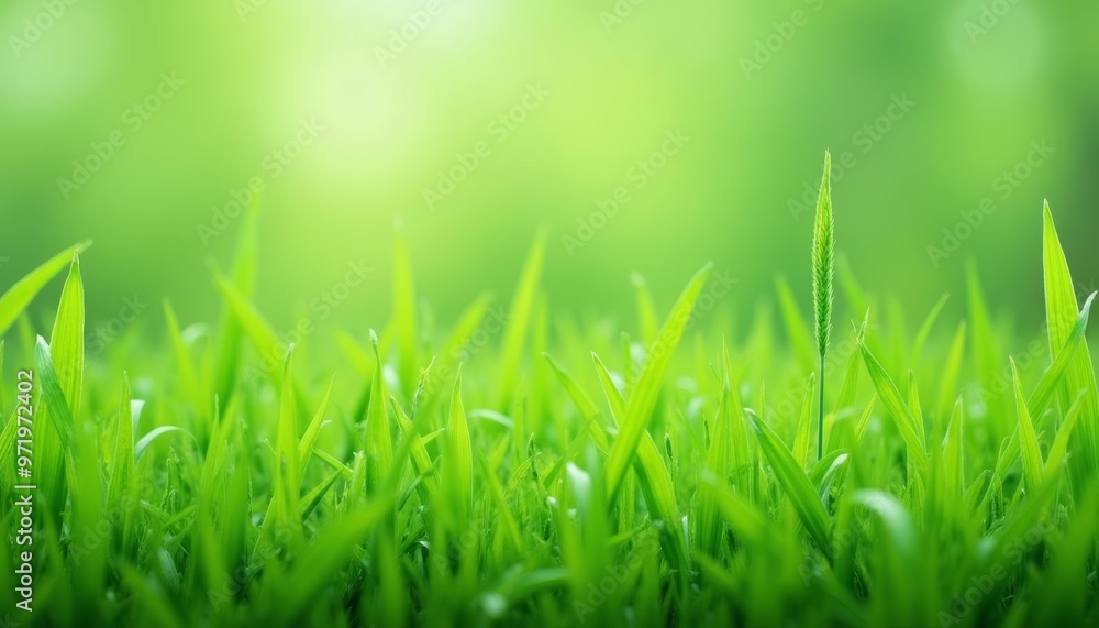 Vibrant green grass a symbol of natures vitality Vibrant green grass a symbol of natures vitality