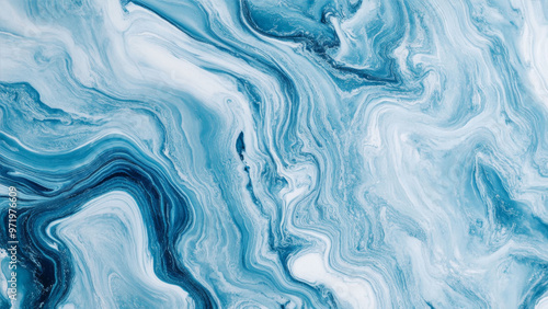 Minimalist blue and white marble texture backgroud