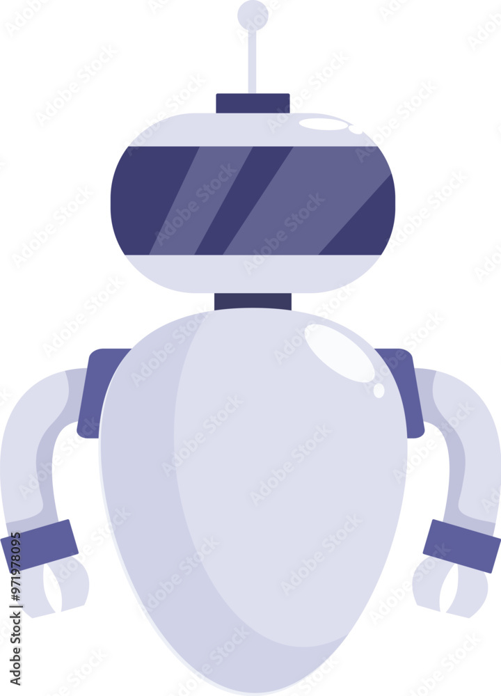 Friendly and approachable robot standing with its arms outstretched, suggesting helpfulness or a welcoming gesture Friendly and approachable robot standing with its arms outstretched, suggesting helpfulness or a welcoming gesture