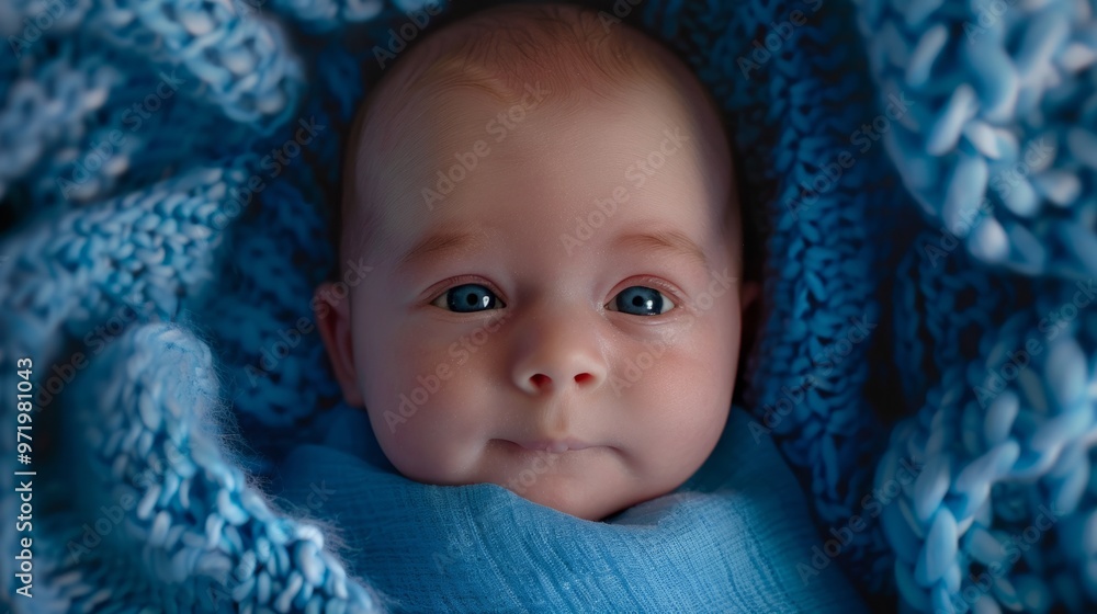 close-up portrait of a newborn baby generative ai close-up portrait of a newborn baby generative ai