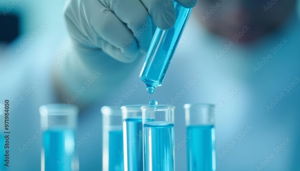 Precise scientific measurement in progress Precise scientific measurement in progress
