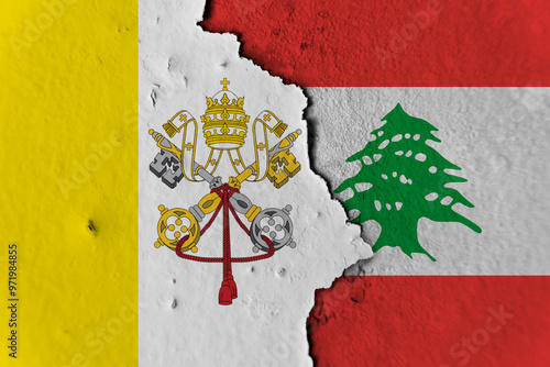 Canvas Print Relations between vatican and lebanon