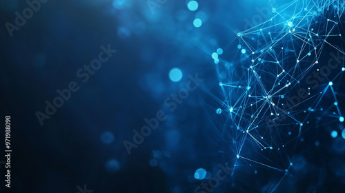 Abstract blue vector background with lines square gradation 