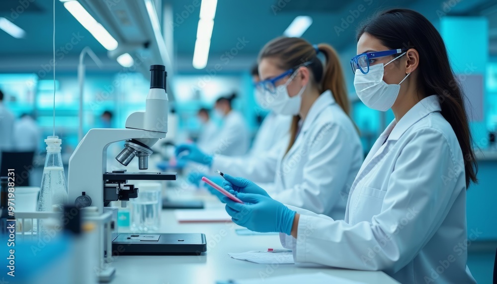 Teamwork in a modern laboratory setting Teamwork in a modern laboratory setting