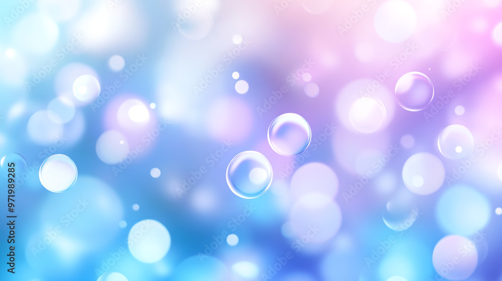 Bright bubbles floating in a dreamy pastel background with soft blue and pink hues Bright bubbles floating in a dreamy pastel background with soft blue and pink hues
