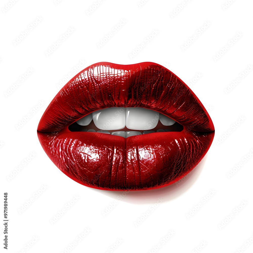 Captivating Red Lips A Isolated Beauty Portrait Captivating Red Lips A Isolated Beauty Portrait