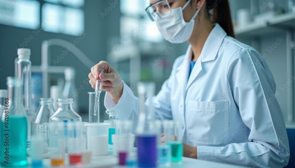 Scientist conducting research in a lab Scientist conducting research in a lab