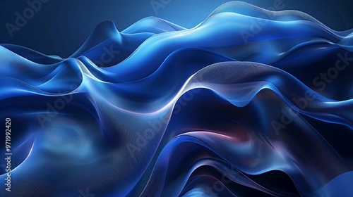 Wallpaper Mural Abstract Blue and Purple Wavy Texture Torontodigital.ca