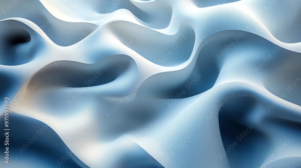 Obraz premium Abstract Fluid Wave Pattern Generative AI