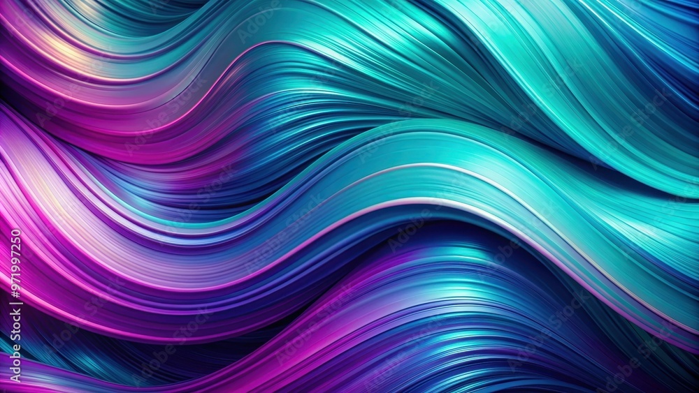 Fototapeta premium Dynamic movement patterns in vibrant violet and turquoise colors, powerful, movement, patterns, vibrant, violet, turquoise