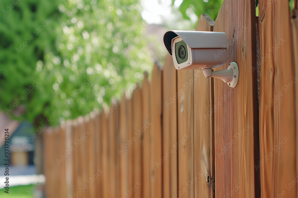 High-resolution image of a modern closed-circuit camera (CCTV) mounted on an exterior wall, emphasizing security and surveillance in urban environments. High-resolution image of a modern closed-circuit camera (CCTV) mounted on an exterior wall, emphasizing security and surveillance in urban environments.