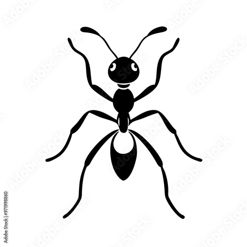 Ant Vector Illustration for SVG, Cricut, and Silhouette - Detailed Ant Graphic Design, Clipart, and Logo Icon