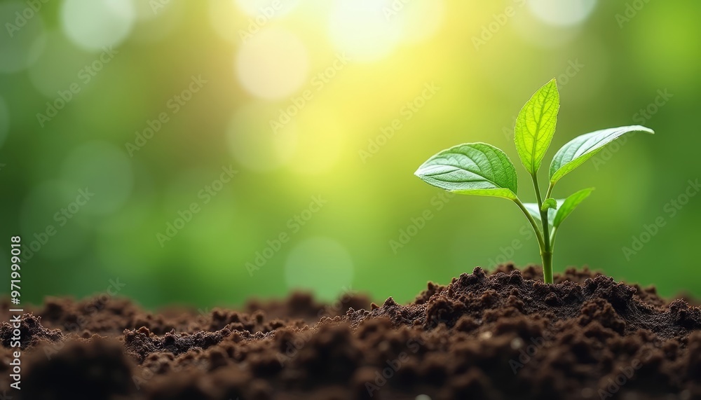 New beginnings sprout from the earth New beginnings sprout from the earth