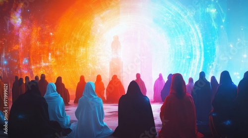 A digital platform where members of a religious community connect, share, and support each other,
